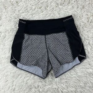 Lululemon Real Quick Short *Perforated 3.5" Monochromic Black